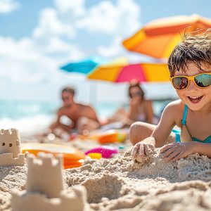 Journée famille plage privée/animation