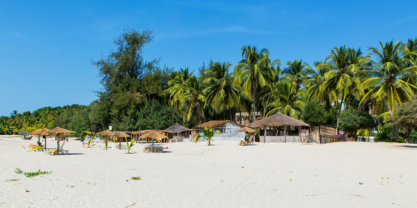 West Africa Senegal Cap Skirring - Paradise beach - beach chairs