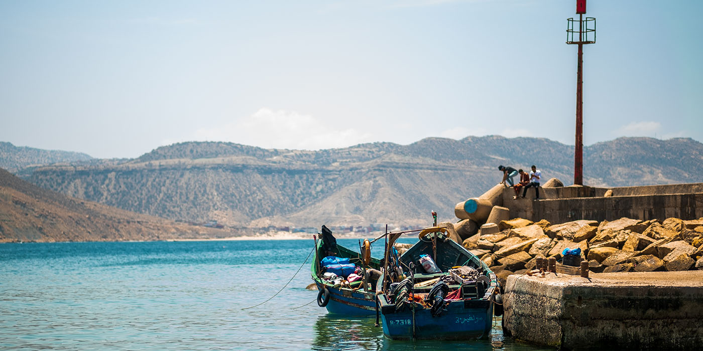 Fishing boat on the sea