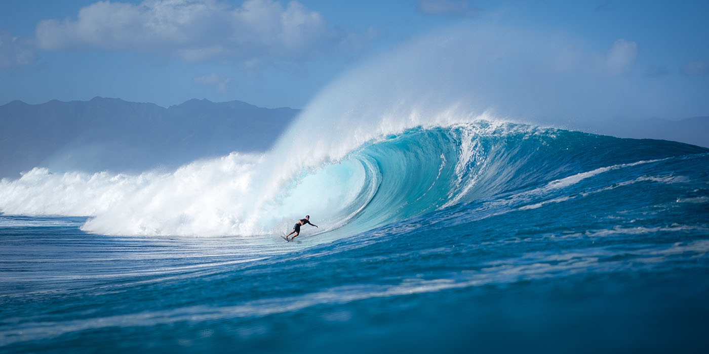 pulling into the barrel